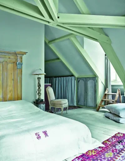 Inspiración dormitorio colores verdes