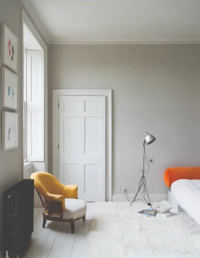 Inspiración dormitorio color minimalista