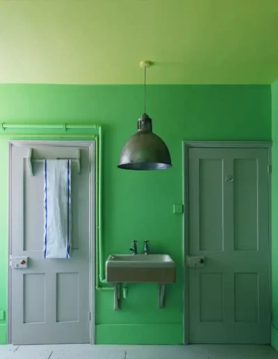Inspiración baño color verde