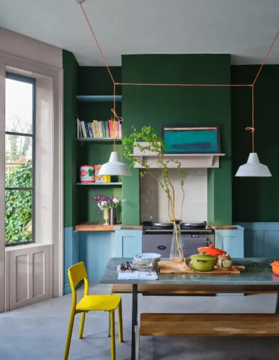 Inspiración cocina color verde 45