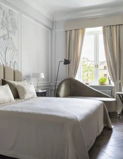 Inspiración dormitorio hotel color blanco