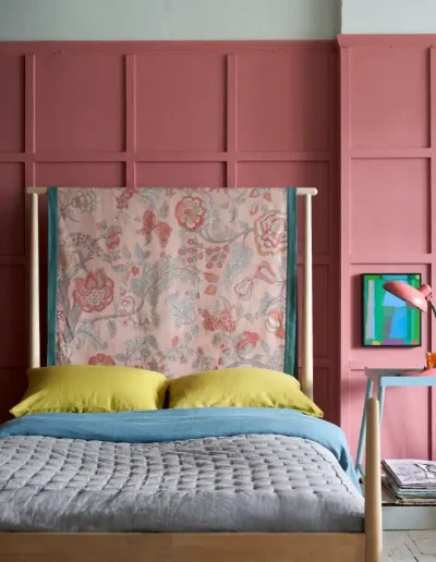 Inspiración espacios para niños color rosado con textura
