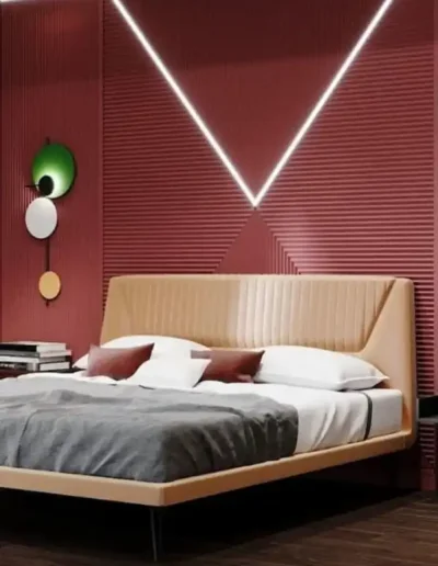 Inspiración dormitorio color rojo